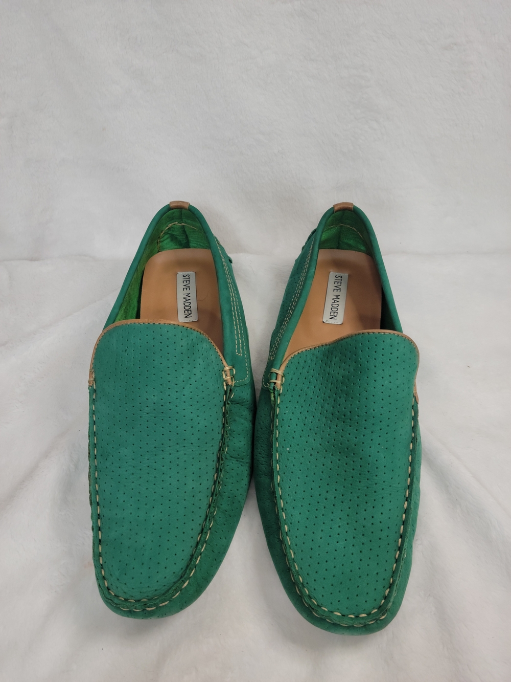Steve Madden Green Suede Men’s Slip-On Loafers